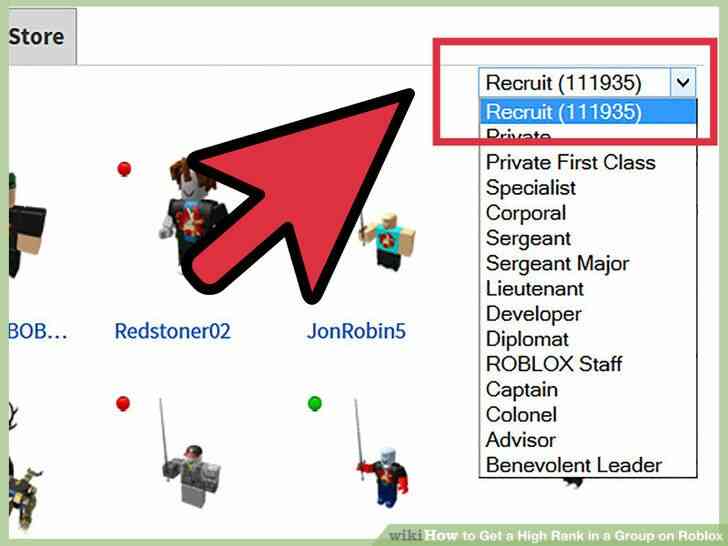 Image intitulée Obtenir un Rang Élevé dans un Groupe sur Roblox l